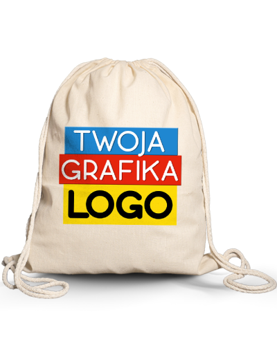 Plecak bawełniany z własnym nadrukiem – plecak eco z logo lub zdjęciem