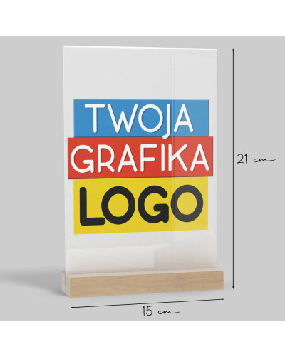 Statuetka z plexi z własnym nadrukiem – logo, zdjęcie lub grafika