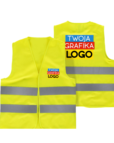 Kamizelka odblaskowa z logo –  BHP EN 20471