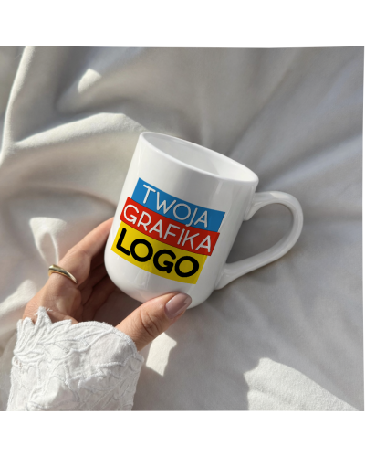 Kubek Coffee z logo – kubek reklamowy 330 ml | nadruk dla firm