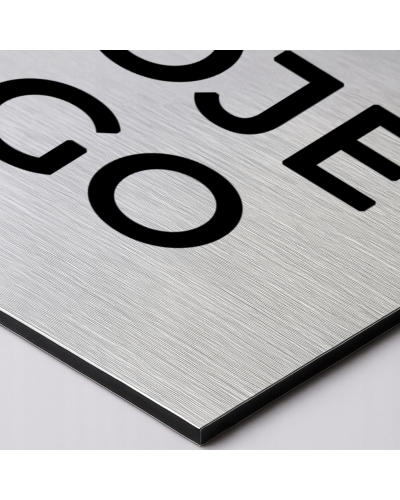 Tabliczka Dibond 20x30 cm z logo firmy | Szyld biurowy premium