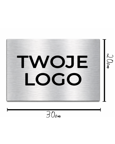 Tabliczka Dibond 20x30 cm z logo firmy | Szyld biurowy premium