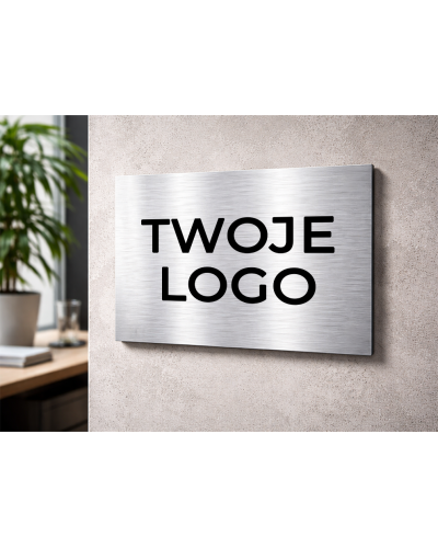 Tabliczka Dibond 20x30 cm z logo firmy | Szyld biurowy premium