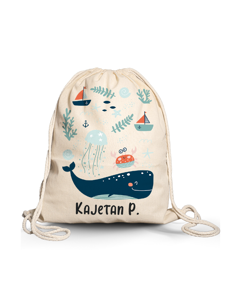 Worek \ plecak dla dziecka do żłobka przedszkola szkoły z IMIENIEM DZIECKA