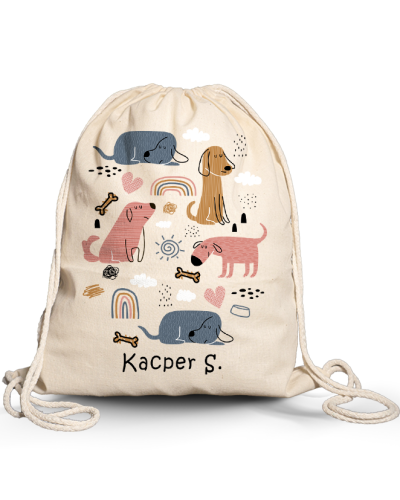 Worek \ plecak dla dziecka do żłobka przedszkola szkoły z IMIENIEM DZIECKA