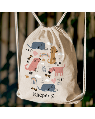 Worek \ plecak dla dziecka do żłobka przedszkola szkoły z IMIENIEM DZIECKA