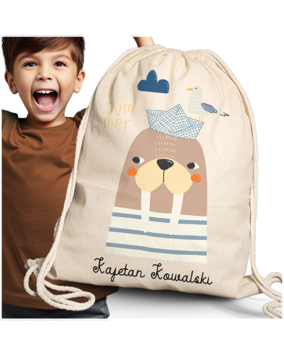 Worek \ plecak dla dziecka do żłobka przedszkola szkoły z IMIENIEM DZIECKA