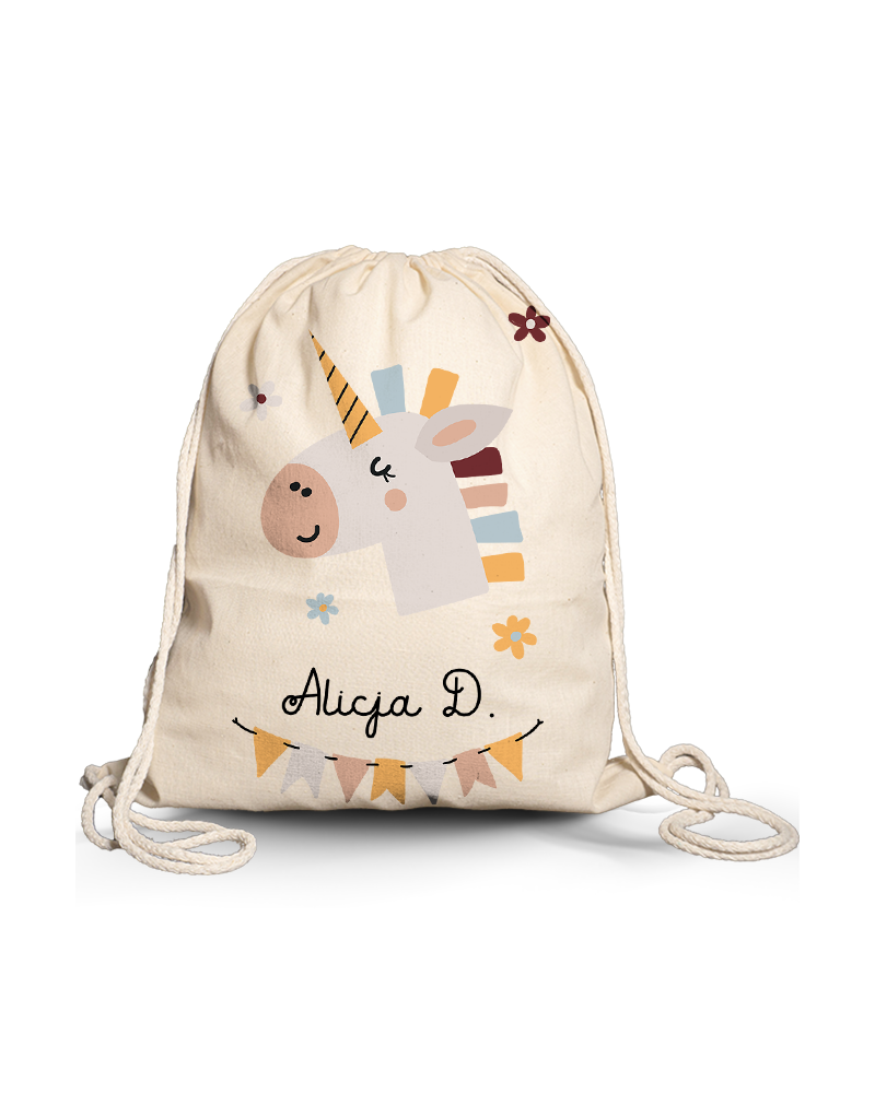 Worek \ plecak dla dziecka do żłobka przedszkola szkoły z IMIENIEM DZIECKA