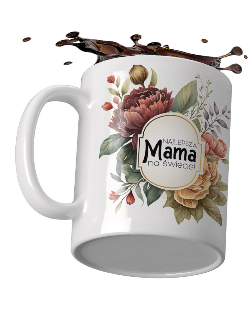 Kubek preznt dla mamy na dzień mamy od dzieci Najlepsza mama na świecie