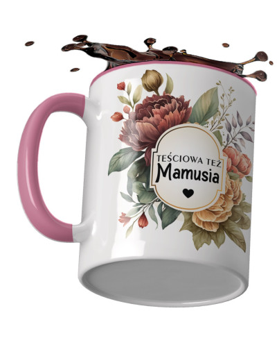 Kubek preznt dla teściowej na dzień mamy "Teściowa też mamusia"