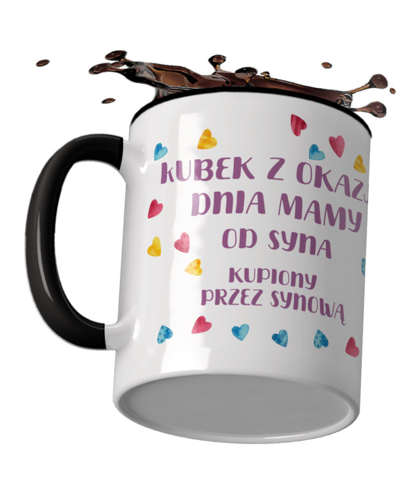 Kubek preznt dla mamy na dzień mamy "Kubek z okazji dnia mamy od syna kupiony przez synową"