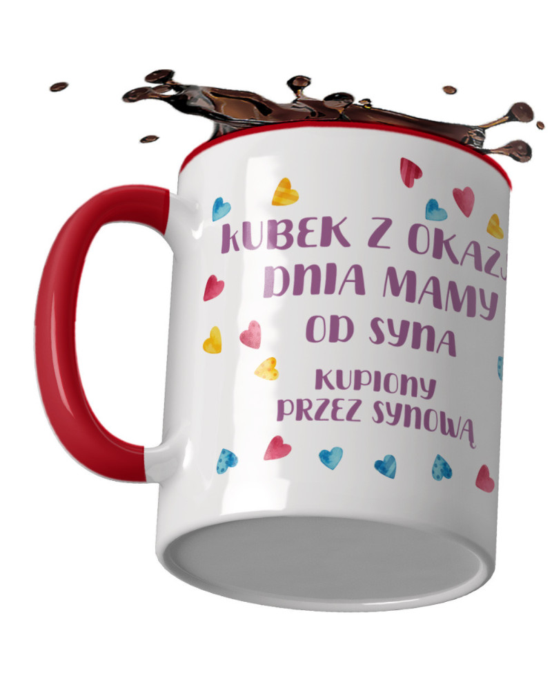 Kubek preznt dla mamy na dzień mamy "Kubek z okazji dnia mamy od syna kupiony przez synową"