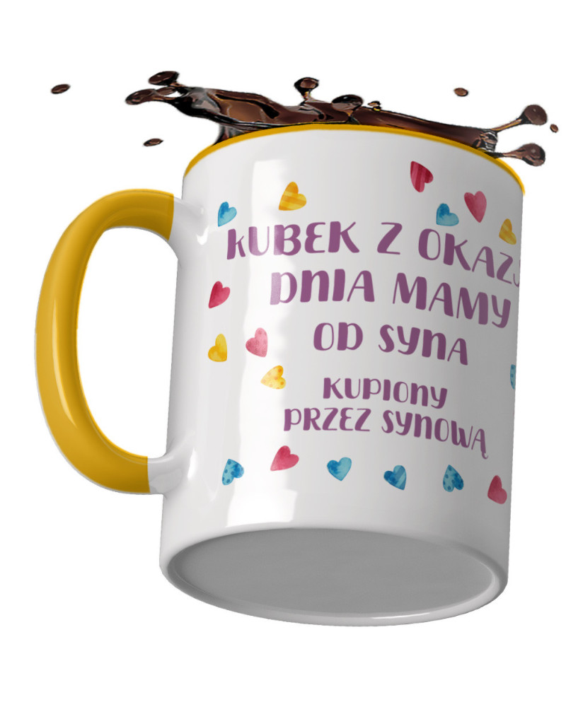 Kubek preznt dla mamy na dzień mamy "Kubek z okazji dnia mamy od syna kupiony przez synową"