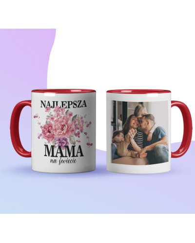 Kubek PERSONALIZOWANY na preznt ZE ZDJĘCIEM dla mamy na dzień mamy