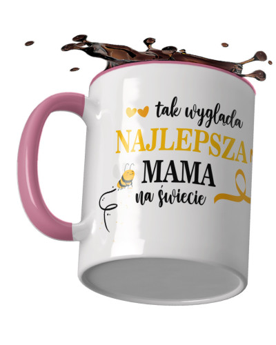 Kubek dla MAMY na preznt śmieszny "tak wygląda najlepsza mama na świecie"