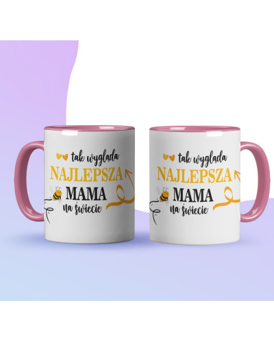 Kubek dla MAMY na preznt śmieszny "tak wygląda najlepsza mama na świecie"