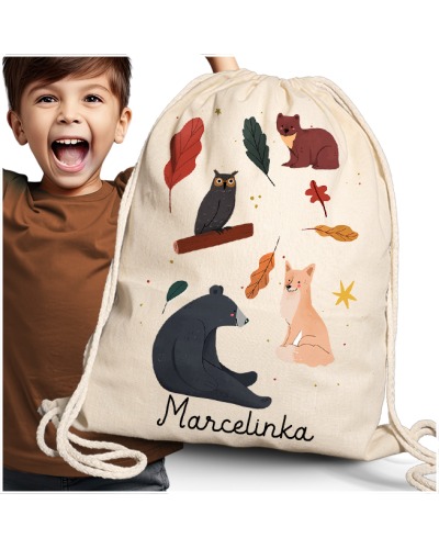 Worek \ plecak dla dziecka do żłobka przedszkola szkoły z IMIENIEM DZIECKA