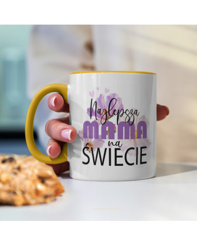 Kubek dla MAMY na preznt śmieszny "Najlepsza mama na świecie"