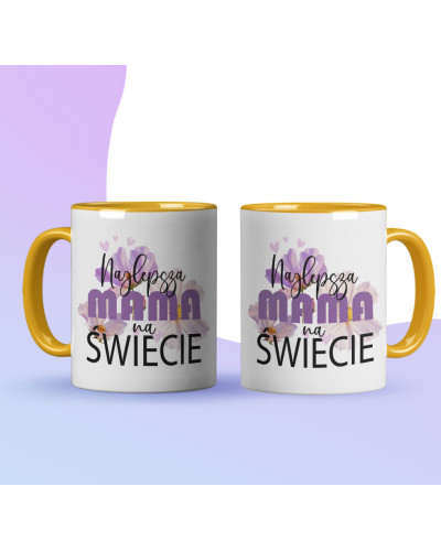 Kubek dla MAMY na preznt śmieszny "Najlepsza mama na świecie"