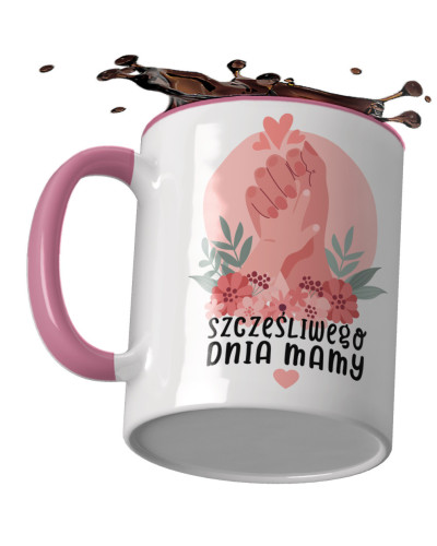 Kubek dla MAMY na preznt śmieszny  "Szczęśliwego dnia mamy"
