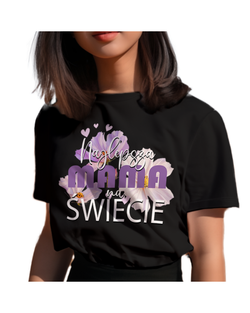 Koszulka damska na prezent dla mamy na Dzień mamy śmieszna "Najlepsza mama na Świecie? "