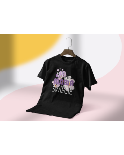 Koszulka damska na prezent dla mamy na Dzień mamy śmieszna "Najlepsza mama na Świecie? "