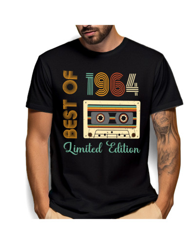 Koszulka na prezent na urodziny np. 40, 50, 60, 70, 80, 90 lat PERSONALIZOWANY ROK URODZENIA