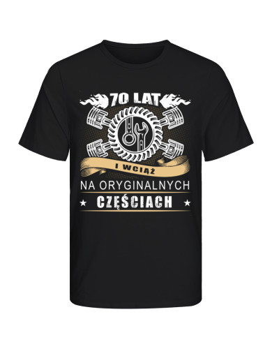 Koszulka na prezent na urodziny np. 40, 50, 60, 70, 80, 90 lat PERSONALIZOWANY ROK URODZENIA