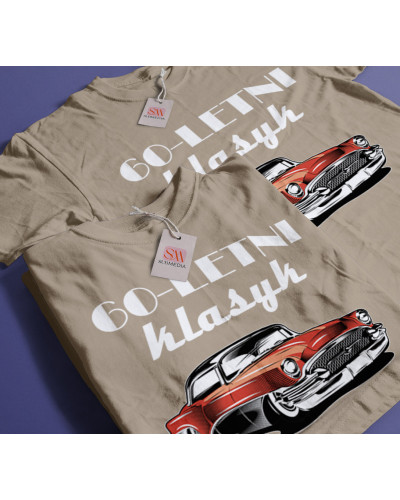 Koszulka na prezent na urodziny np. 40, 50, 60, 70, 80, 90 lat PERSONALIZOWANY ROK URODZENIA