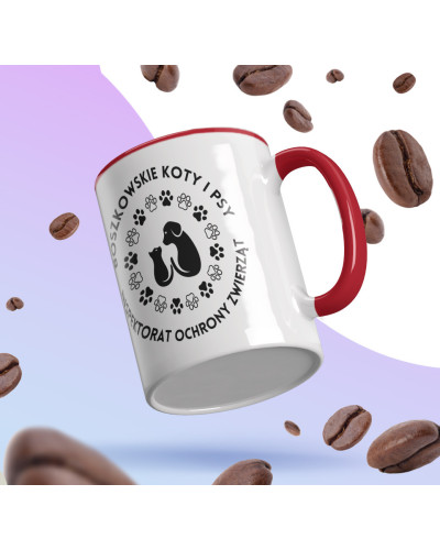 Kubek ceramiczny 330 ml Inspektorat Ochrony Zwierząt Boszkowskie Koty i Psy
