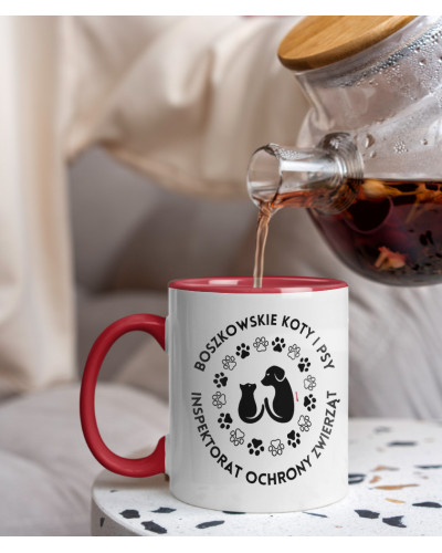 Kubek ceramiczny 330 ml Inspektorat Ochrony Zwierząt Boszkowskie Koty i Psy