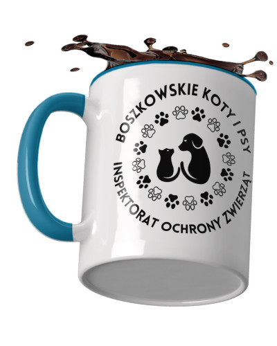 Kubek ceramiczny 330 ml Inspektorat Ochrony Zwierząt Boszkowskie Koty i Psy