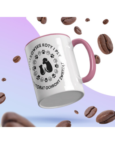 Kubek ceramiczny 330 ml Inspektorat Ochrony Zwierząt Boszkowskie Koty i Psy
