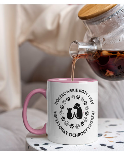 Kubek ceramiczny 330 ml Inspektorat Ochrony Zwierząt Boszkowskie Koty i Psy