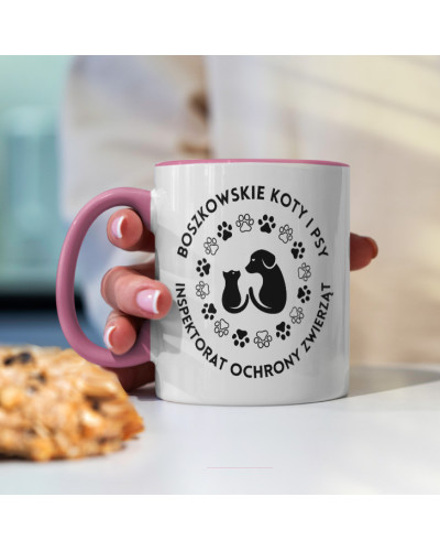 Kubek ceramiczny 330 ml Inspektorat Ochrony Zwierząt Boszkowskie Koty i Psy