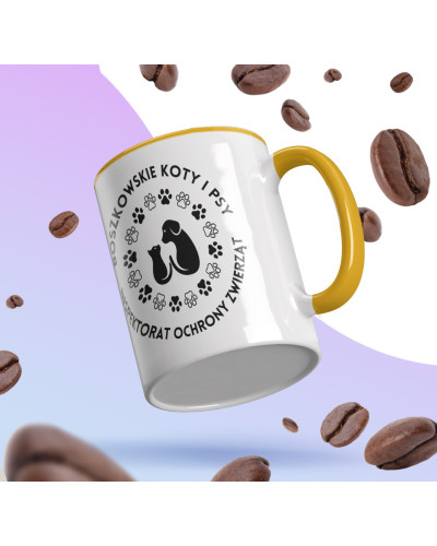 Kubek ceramiczny 330 ml Inspektorat Ochrony Zwierząt Boszkowskie Koty i Psy