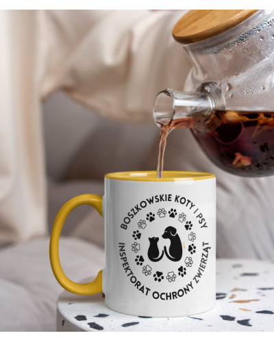 Kubek ceramiczny 330 ml Inspektorat Ochrony Zwierząt Boszkowskie Koty i Psy