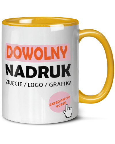 Kubek ze zdjęciem, imieniem, napisem zaprojektuj kubek stwórz indywidualny projekt np z logo nadrukiem