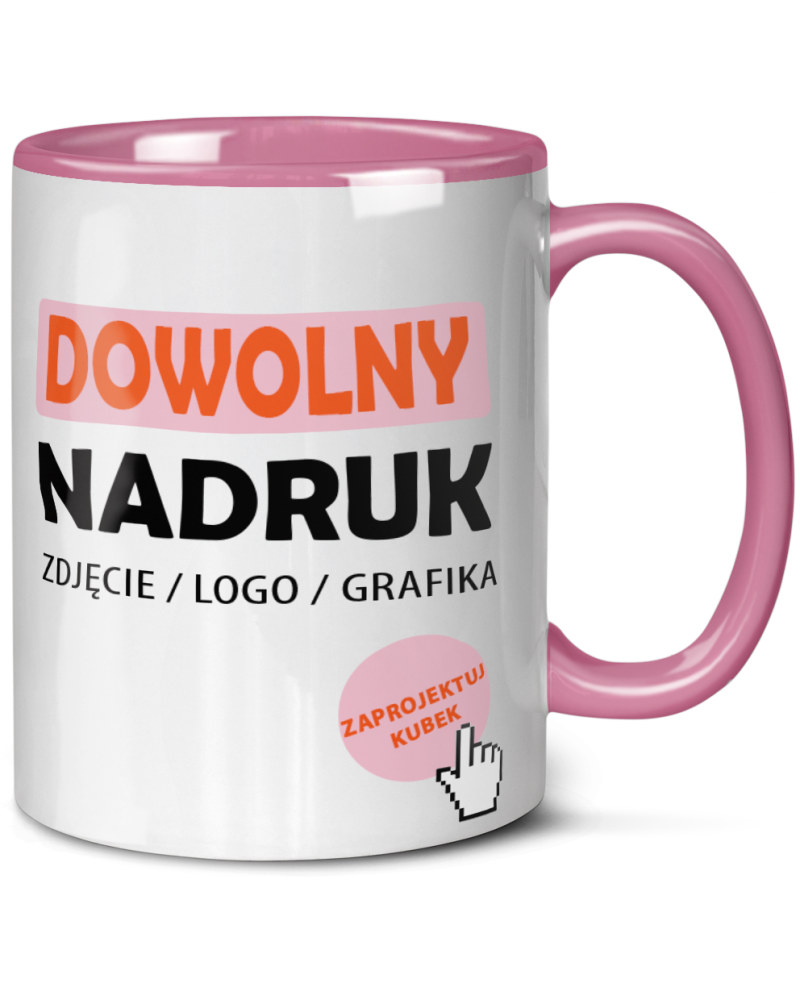 Kubek ze zdjęciem, imieniem, napisem zaprojektuj kubek stwórz indywidualny projekt np z logo nadrukiem