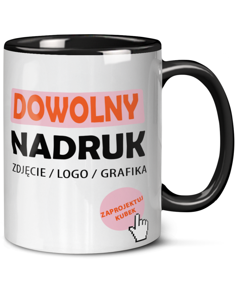 Kubek ze zdjęciem, imieniem, napisem zaprojektuj kubek stwórz indywidualny projekt np z logo nadrukiem