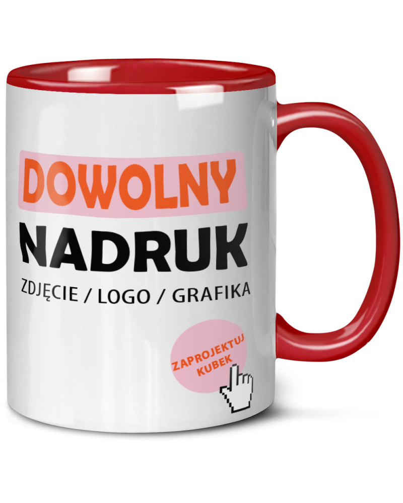 Kubek ze zdjęciem, imieniem, napisem zaprojektuj kubek stwórz indywidualny projekt np z logo nadrukiem