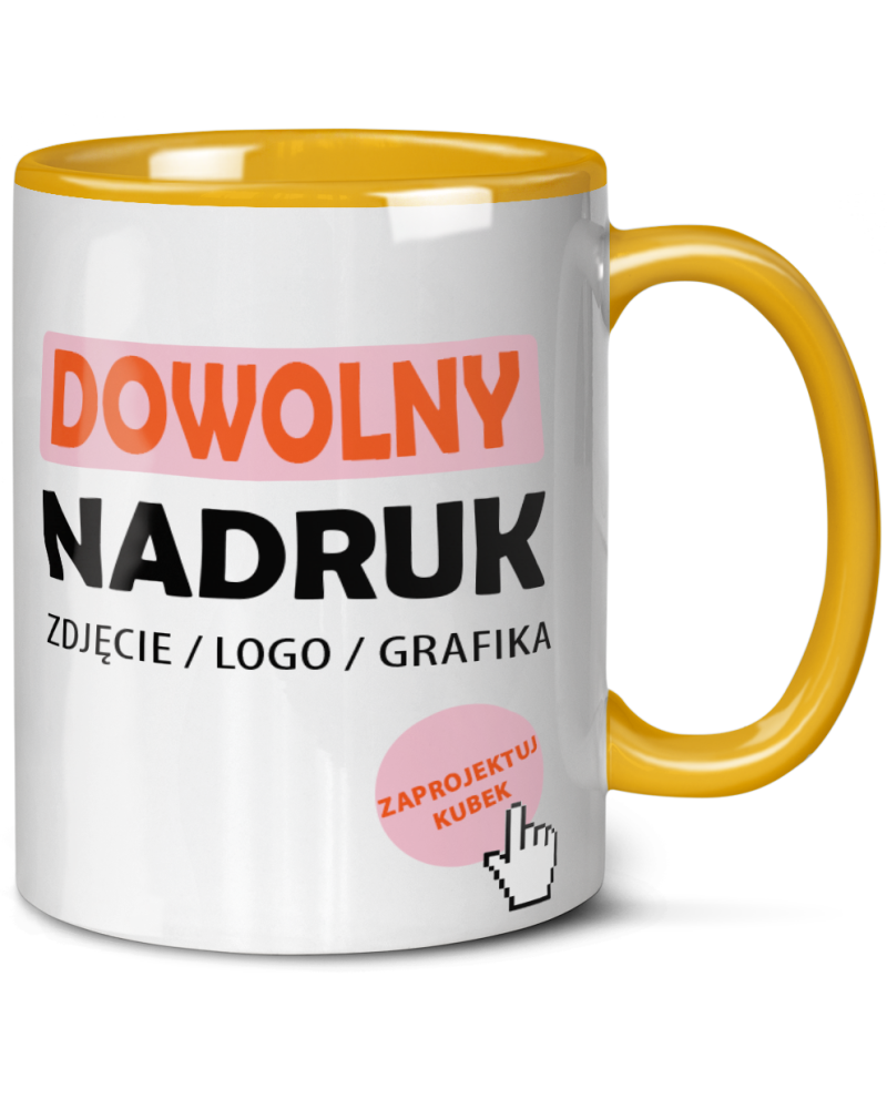 Kubek ze zdjęciem, imieniem, napisem zaprojektuj kubek stwórz indywidualny projekt np z logo nadrukiem