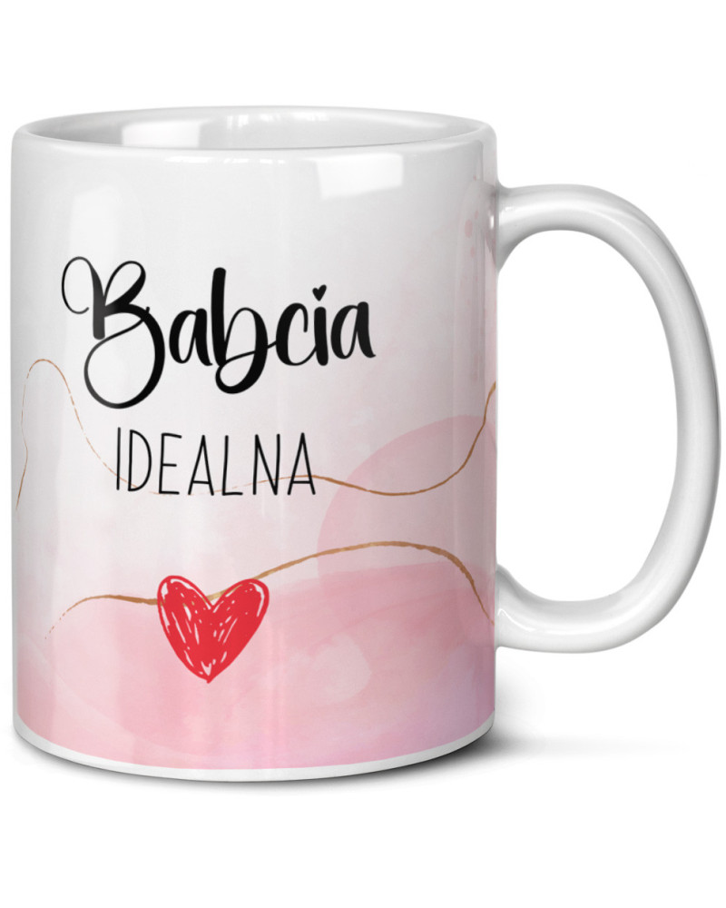 Kubek dla babci prezent  na dzień babci "Babcia idealna"