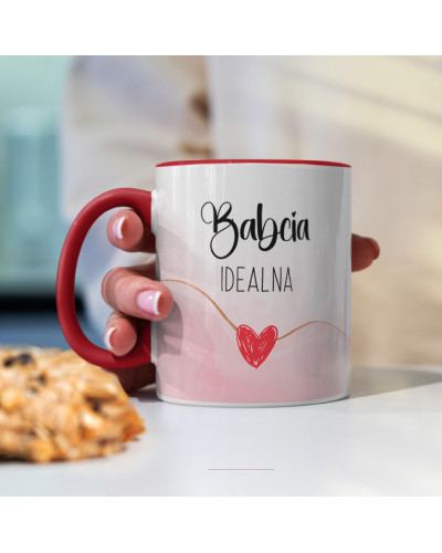 Kubek dla babci prezent  na dzień babci "Babcia idealna"