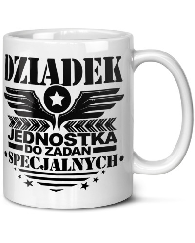 Kubek dla dziadka prezent  na dzień babci "Dziadek wie wszystko" śmieszny kubek upominek