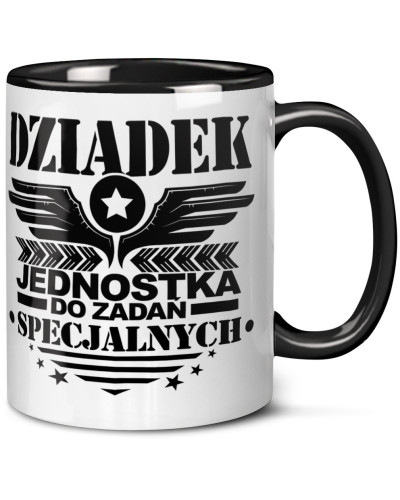 Kubek dla dziadka prezent  na dzień babci "Dziadek wie wszystko" śmieszny kubek upominek