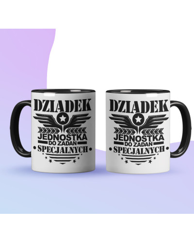 Kubek dla dziadka prezent  na dzień babci "Dziadek wie wszystko" śmieszny kubek upominek