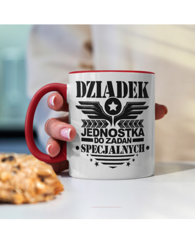 Kubek dla dziadka prezent  na dzień babci "Dziadek wie wszystko" śmieszny kubek upominek