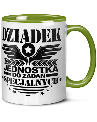 Kubek dla dziadka prezent  na dzień babci "Dziadek wie wszystko" śmieszny kubek upominek