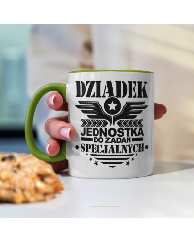 Kubek dla dziadka prezent  na dzień babci "Dziadek wie wszystko" śmieszny kubek upominek